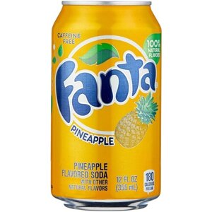 Газированный напиток Fanta, СШАананас, 0.355 л, металлическая банка