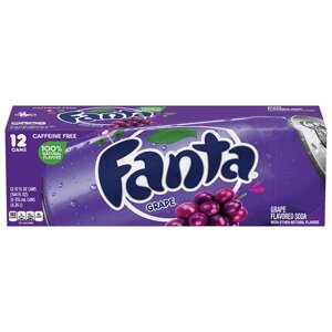 Газированный напиток Fanta, СШАвиноград, 0.355 л, металлическая банка, 12 шт.
