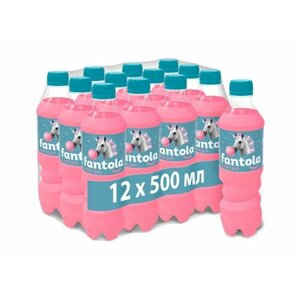 Газированный напиток Fantola (Фантола) Bubble Gum" безалкогольный 500 мл по 12 шт
