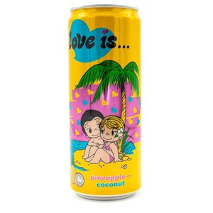 Газированный напиток Love Is ананас-кокос, 330 мл