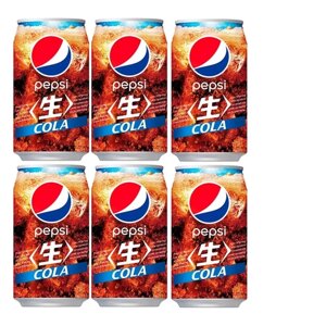 Газированный напиток Пепси-Кола (Pepsi-Cola)6 шт х 340 мл. Япония