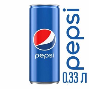 Газированный напиток Pepsi / Пепси тонкая банка 330мл. (Польша)