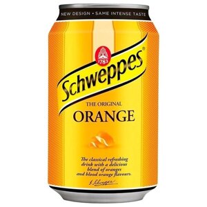 Газированный напиток Schweppesкрасный апельсин, 0.33 л, металлическая банка