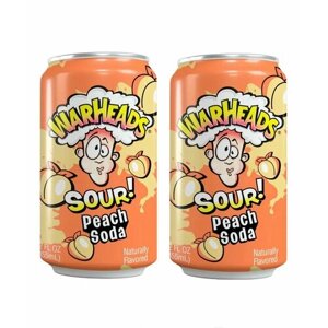 Газированный напиток Warheads Peach soda 355 мл х 2 шт