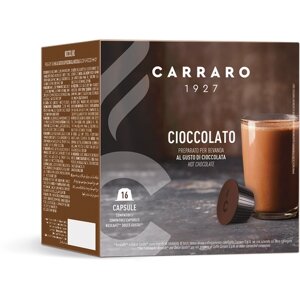 Горячий шоколад в капсулах Carraro Cioccolato, для Dolce Gusto, 16 шт