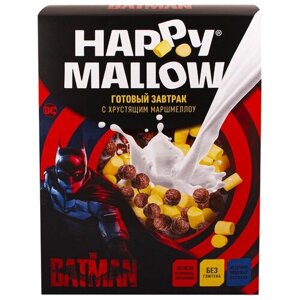 Готовый завтрак Happy Mallow Batman шарики кукурузные, 240 г