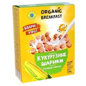 Готовый завтрак Компас Здоровья Кукурузные шарики, кукурузный, 100 г