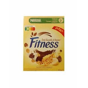 Готовый завтрак Nestle Fitness Chocolate and Banana, 330 г, Германия