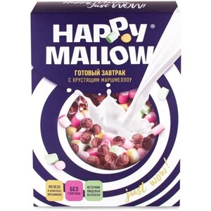 Готовый завтрак шарики и маршмеллоу Happy Mallow, 240 г