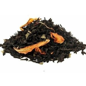 Гранатовый/черный индийский чай/Ассам/с цветами лилии, листом грецкого ореха, барбарисом и ароматом граната/100 гр