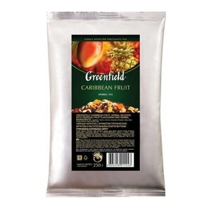 Greenfield Чай (Гринфилд) Caribbean Fruit", фруктовый, манго/ананас, листовой, 250 г, пакет, 1144-15