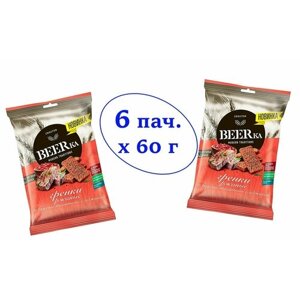 Гренки со вкусом телятины с аджикой, Beerka, 60 г
