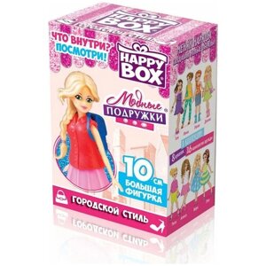 Happy Box ассорти Игрушка с конфетами Модные подружки, 18 г, картонная коробка