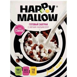 HAPPY MALLOW Сухой Завтрак с Мягким Маршмеллоу Белая упаковка 240г