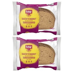 Хлеб Schar черный Surdegsbrod, без глютена, 2 шт по 240 г