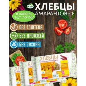 Хлебцы амарантовые с топинамбуром/Di&Di (в наборе 3шт. по 100г)