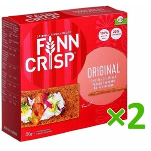 Хлебцы Finn Crisp ржаные без добавок, 2 пачки по 200 грамм