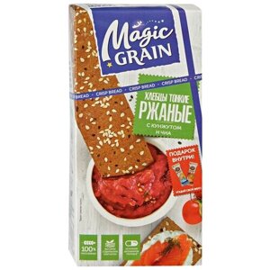 Хлебцы тонкие ржаные Magic Grain с кунжутом и чиа, 114 г
