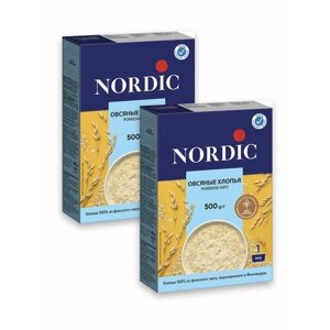 Хлопья Nordic овсяные 2 шт по 500 г