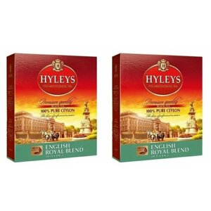 HYLEYS Чай в пакетиках черный Английский, Королевский Купаж, 100 пакетиков, 2 шт