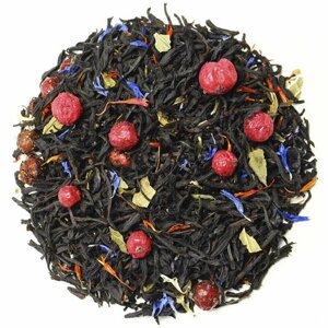 Индийский Черный чай с красной смородиной "Граф"Premium) Полезный чай, 150 гр