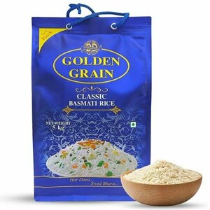 Индийский рис Классик басмати Голден Грейн (Classic Basmati rice Golden Grain), 5 кг