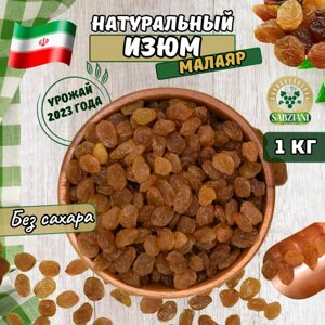 Изюм Малаяр без косточки 1 кг, сухофрукты без сахара, Sabziani906