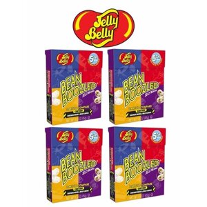 Jelly Belly, Bean Boozled драже жевательное, 45г * 4 шт.