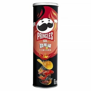 Картофельные чипсы Pringles со вкусом рака под острым сычуаньским соусом (Китай), 110 г