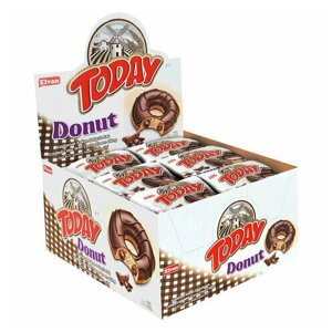 Кекс TODAY "Donut", со вкусом какао, турция, 24 штуки по 40 г в шоу-боксе, 1368