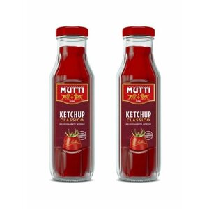 Кетчуп томатный MUTTI, 2 шт по 300 г стеклянная бутылка