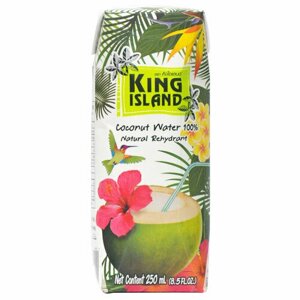 King Island, 100% Кокосовая вода без сахара, 250 мл, 2 штуки