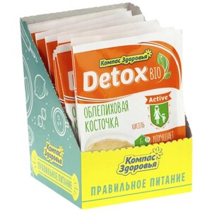 Кисель овсяно-льняной "Detox Bio Active" на фруктозе, 25 гр Компас здоровья (10 шт. в наборе)