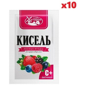 Кисель порошок "Бабушкин хуторок" лесная ягода саше 30 г 10 шт