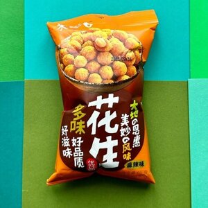 Китайский арахис в хрустящей глазури со вкусом сычуаньского перца 65 гр