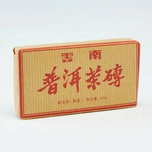 Китайский выдержанный чай Шу Пуэр PUER CHA ZHUAN, 100 г, 2017 г, Юньнань, кирпич