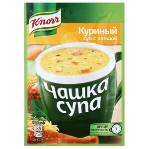 Knorr Чашка супа с лапшой, куриный, 13 г, 30 уп.