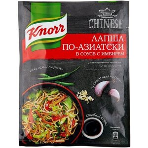 Knorr Приправа Лапша по-азиатски в соусе с имбирем, 30 г, пакет