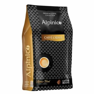 Кофе Alpinico Caffe Crema 100% арабика в зернах 1кг, 1791327