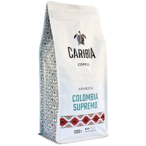 Кофе Caribia «Arabica Colombia Supremo» в зёрнах 1 кг