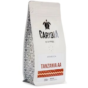 Кофе Caribia «Arabica Tanzania AA» в зёрнах 250 г