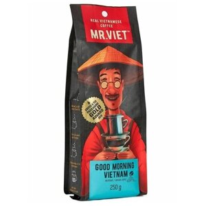 Кофе цельнозерновой Mr. Viet Good Morning Vietnam в зернах 250 гр.