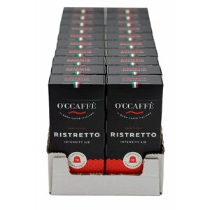 Кофе капсульный O'CCAFFE Ristretto, молотый, средней обжарки, для системы Nespresso, 200 шт