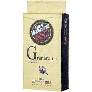 Кофе молотый Caffe Vergnano 1882 Gran Aroma, 250 г, вакуумная упаковка
