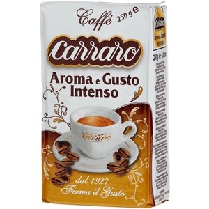 Кофе молотый Carraro Aroma&Gusto, 250 г, вакуумная упаковка
