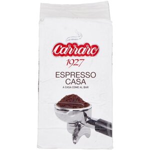 Кофе молотый Carraro Espresso Casa, 250 г, вакуумная упаковка