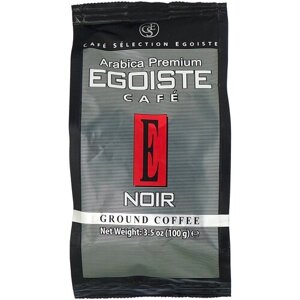 Кофе молотый Egoiste Noir, 100 г, мягкая упаковка