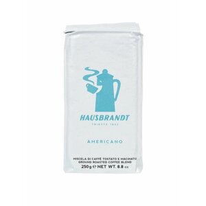 Кофе молотый Hausbrandt Americano, 250 г, вакуумная упаковка