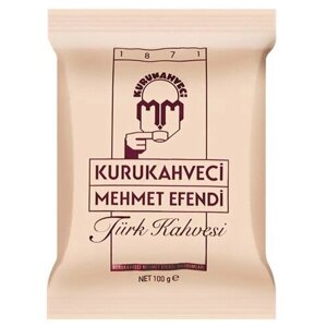 Кофе молотый Kurukahveci Mehmet Efendi, шоколадный брауни, шоколад, 100 г, мягкая упаковка