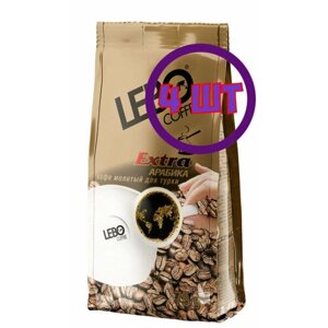 Кофе молотый LEBO EXTRA для турки, м/у, 75 г (комплект 4 шт.) 6001224